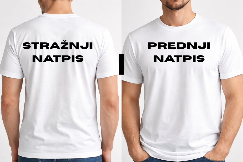 Kratka majica obostrani napis