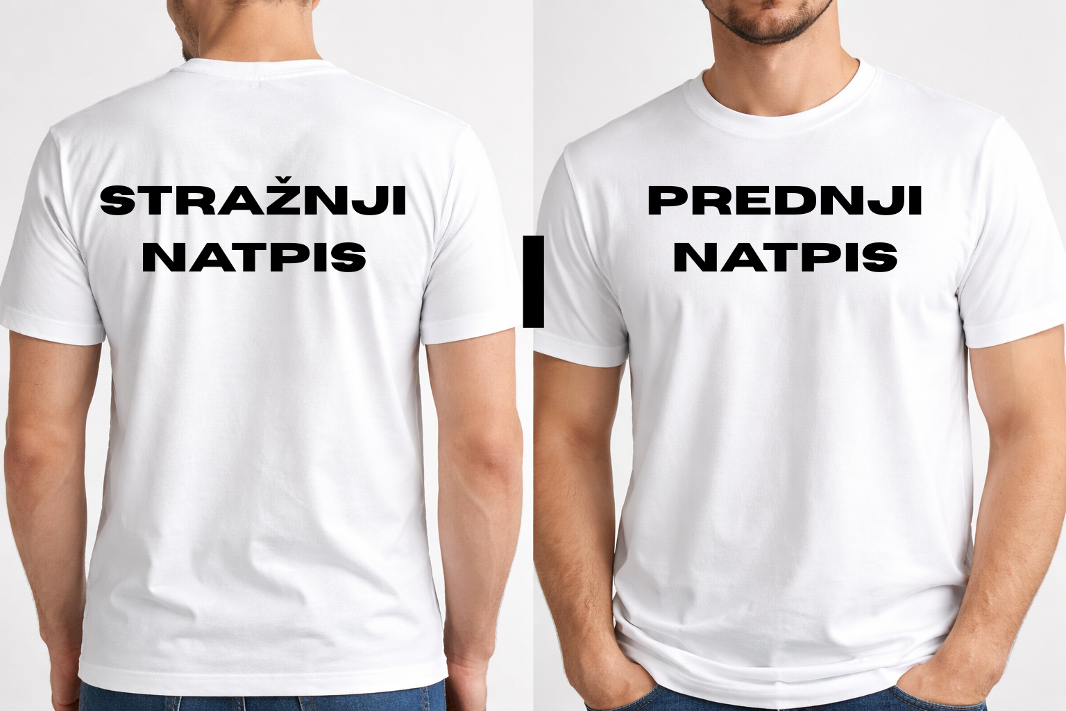 Kratka majica obostrani napis