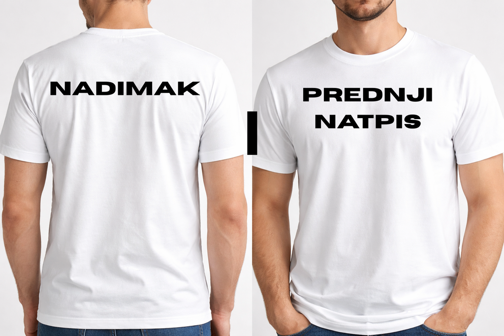 Kratka majica prednji natpis+nadimak